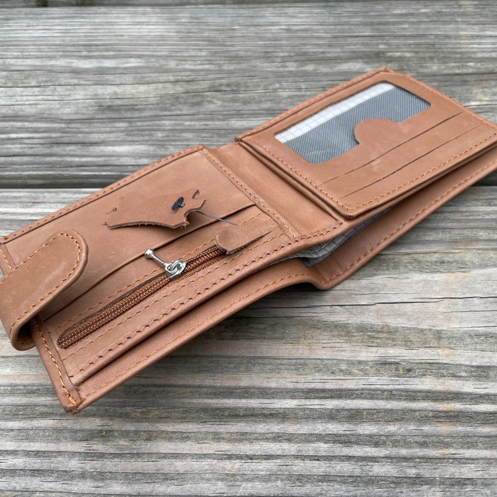 Wallet Handmade Brown Genuine Leather Card Holder